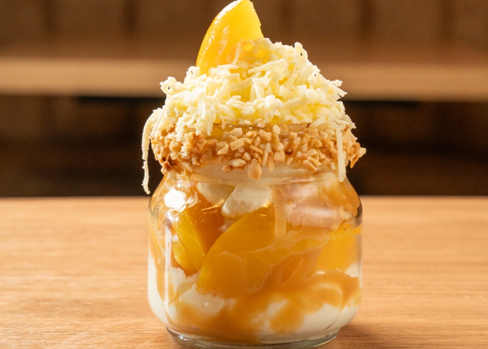 DURAZNO CON CREMA